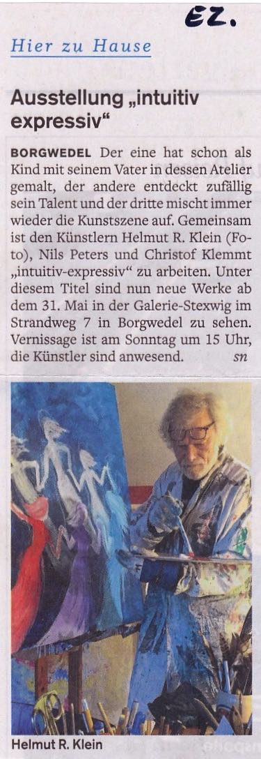 2015 05 29  Ausstellung &quot;intuitiv expressiv&quot;  in der Galerie Stexwig - EZ