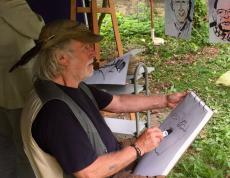 Blitzporträts vom Kunstverein Schleswig zum Sommerfest 2018 08 von Helmut R. Klein