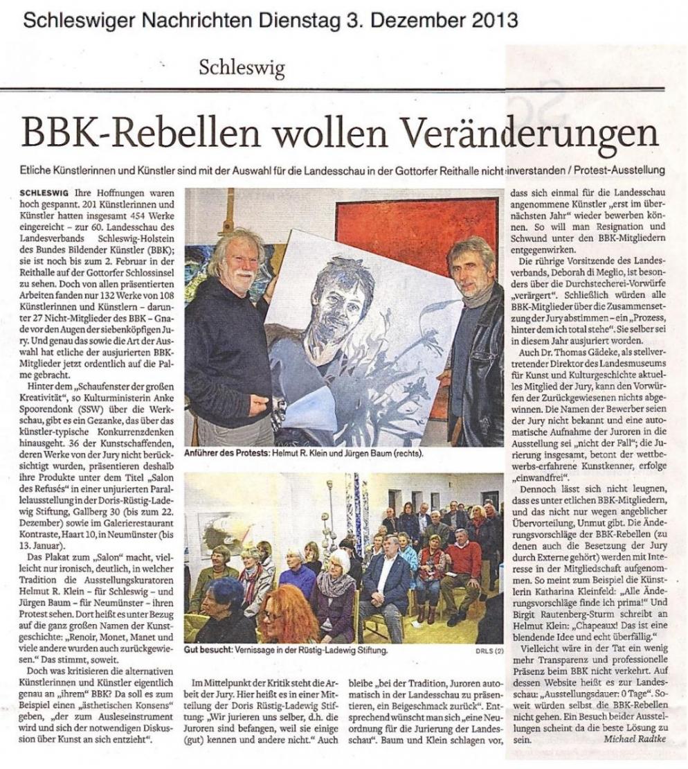 2013 Salon de Refusés - Ausstellung der Ausjurierten der BBK Landesschau 2013 SN 