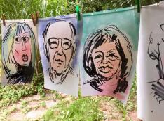 8 Blitzporträts vom Kunstverein Schleswig zum Sommerfest 2018 08 von Helmut R. Klein 