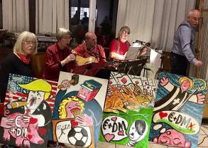 Die Gruppe Spassmusik begleitet 