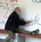 Wandmalerie im Wetterhaus Borgwedel 